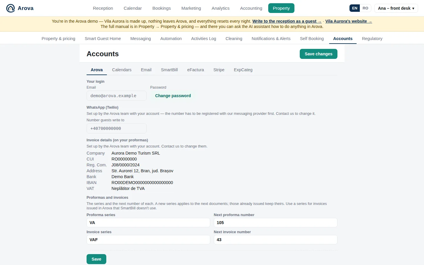 Property → Accounts